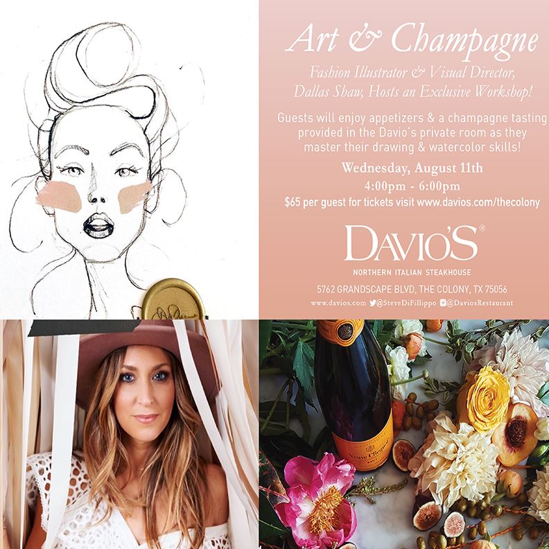 Davio art and champagne