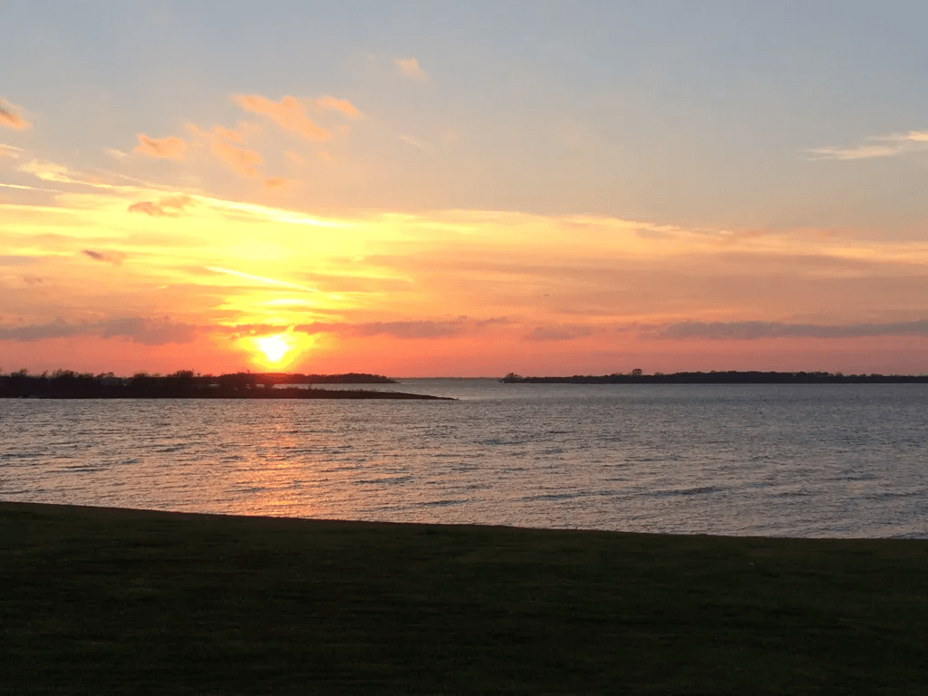August Lewisville Lake Sunset